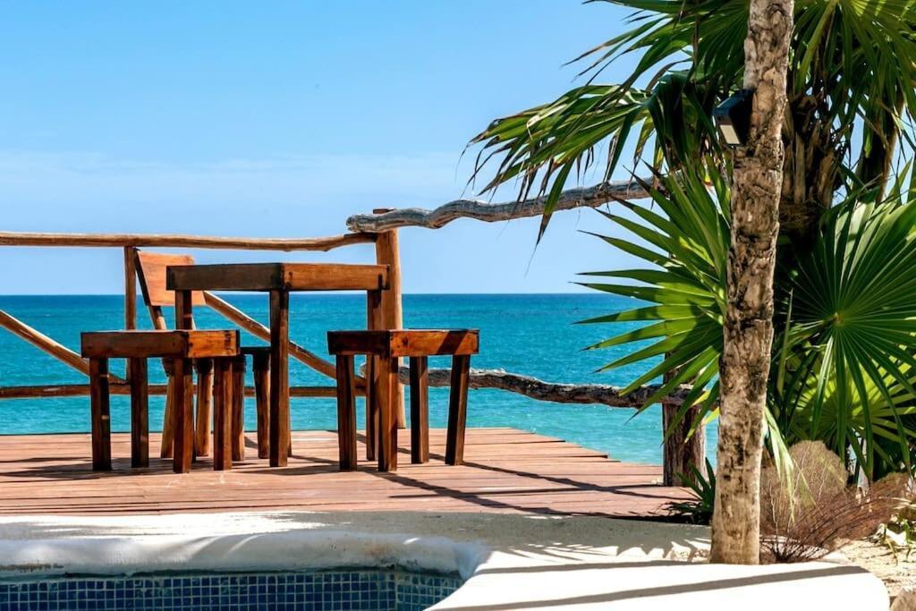Luxury 5-Br Beachfront Home In Tulum Casa Sofia Gato Eksteriør bilde
